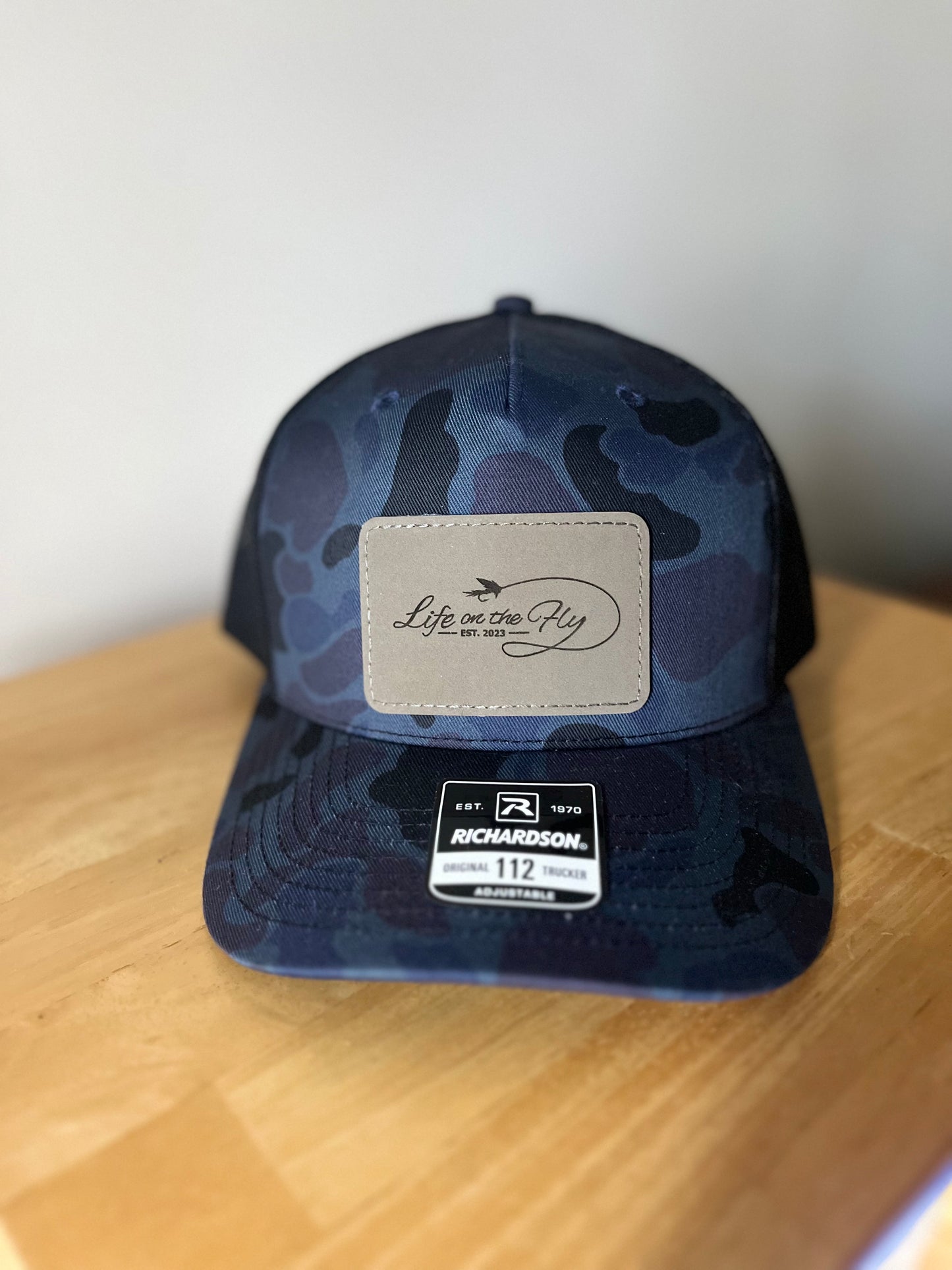 Life On The Fly Hat - Blue Camo