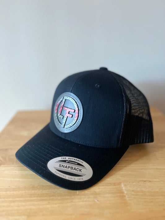 LOTF Gray Rainbow Trout Hat - Black
